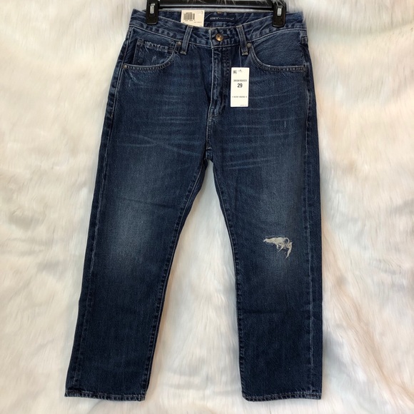 Levi’s slim straight leg distressed cropped jeans - Picture 3 of 6